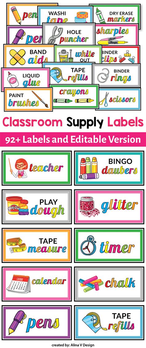 Craft Supply Labels Svg