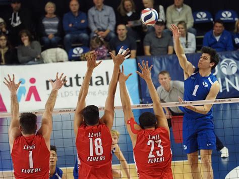 BYU men’s volleyball takes down No. 14 Lewis in four sets | News ...