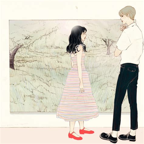 韓國살구 salgoolulu動態圖 Animated Gif Illustrator by 살구 salgoolulu | Illustration art, Cute couple art ...