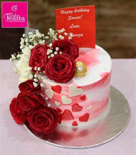 Red Rose Birthday Cake - Customized Cakes | Order Online | Delivery in ...