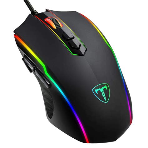 PICTEK Gaming Mouse Wired, RGB Chroma Backlit Gaming Mouse, 8 ...