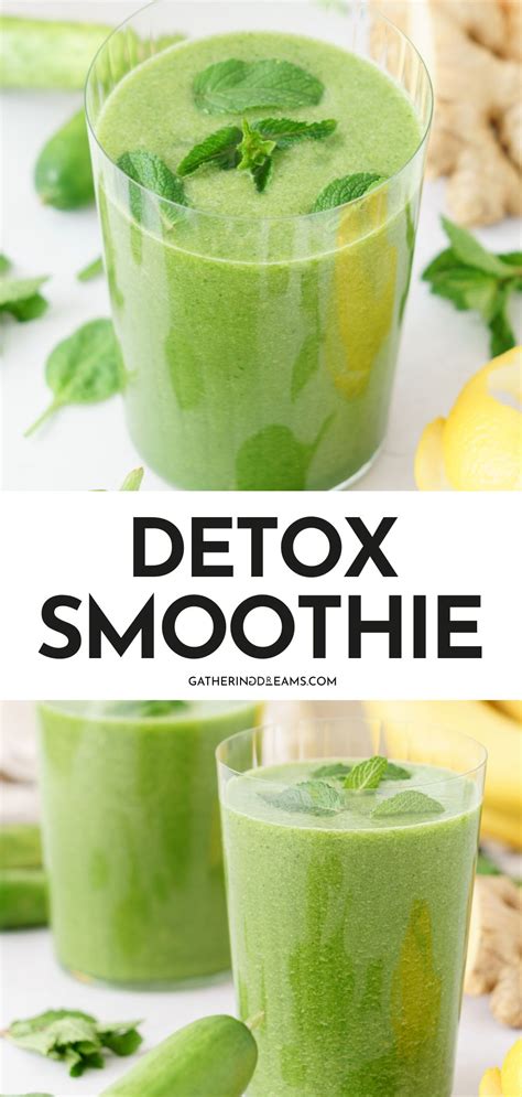 Green Detox Smoothie (That Tastes Good!) - Gathering Dreams