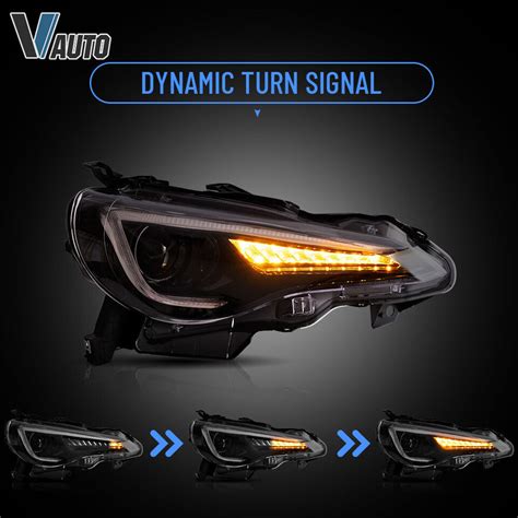 VLAND Headlights For Toyota 86 Subaru BRZ Scion FR-S Sequential Indicator LH+RH | eBay