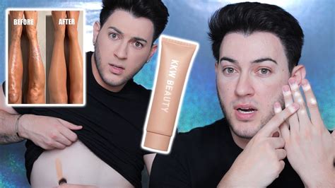 NEW KKW BODY FOUNDATION REVIEW | Can It Cover My VITILIGO Spots? - YouTube