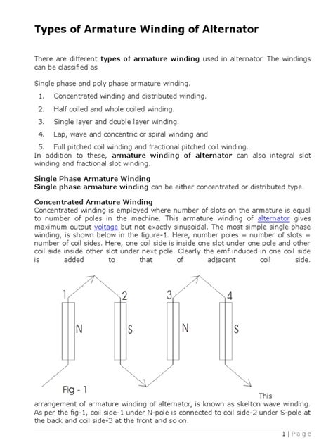 Armature Winding | PDF | Electrical Components | Physics