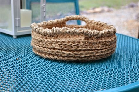 Crochet in Color: Inside Out Jute Bowl