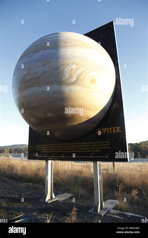 Australia, New South Wales, Coonabarabran, Virtual Solar System, Model of the Planet Neptune ...