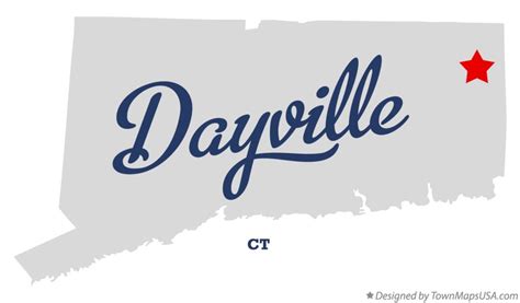 Map of Dayville, CT, Connecticut