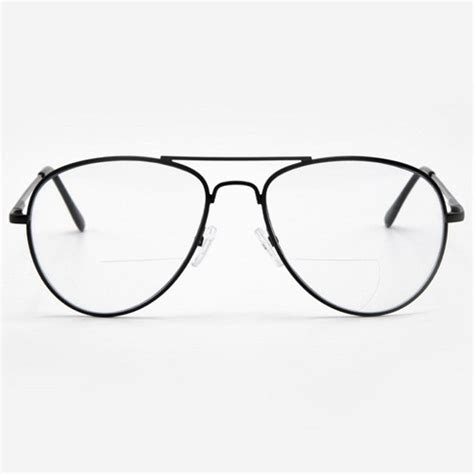 Vitenzi Bifocal Reading Glasses With Clear Lens Aviator Readers Anti ...
