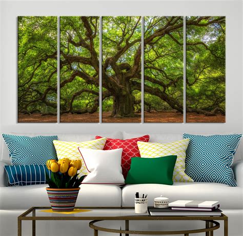 Large Mighty Angel Oak Wall Art Angel Oak Tree Art Print | Etsy