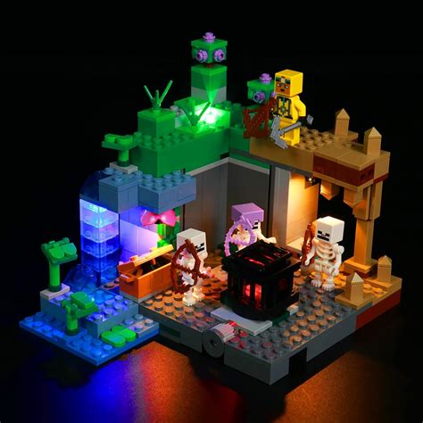 BrickBling Light Kit for Lego Minecraft The Skeleton Dungeon 21189, Minecraft Lego Dungeon LED ...