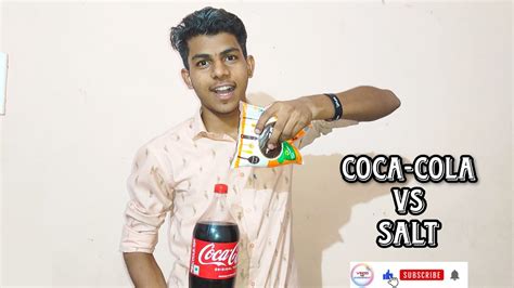 Large Coca-Cola Bottle Vs SALT || Coke Fountain Experiment || What will Happen? - YouTube