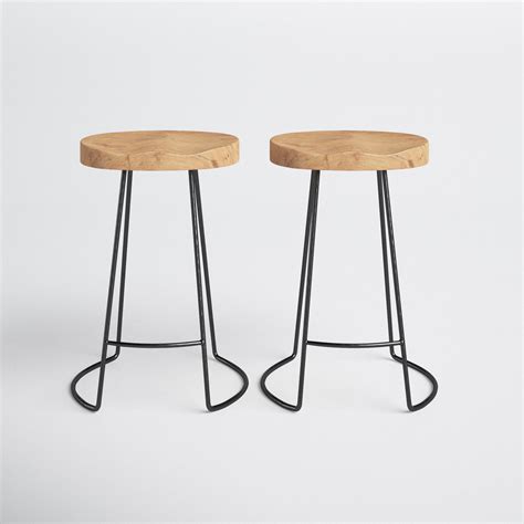 Capra Solid Wood Bar & Counter Stool & Reviews | Joss & Main