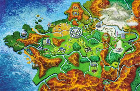 Map Of Pokemon And Pokemon Y