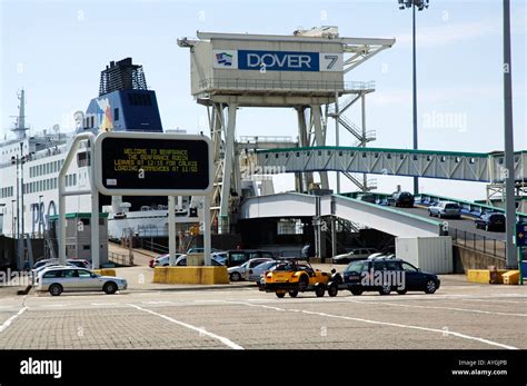 Loading area at Dover ferry port Stock Photo - Alamy