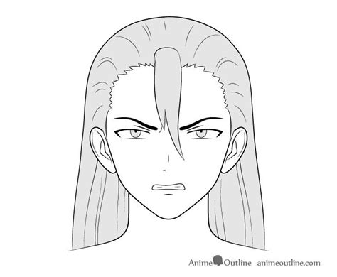 Anime villain guy angry face drawing | Guy drawing, Angry anime face ...