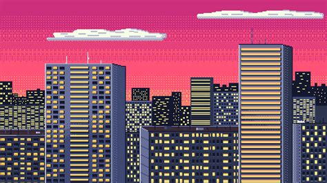 My pixel art city : r/PixelArt