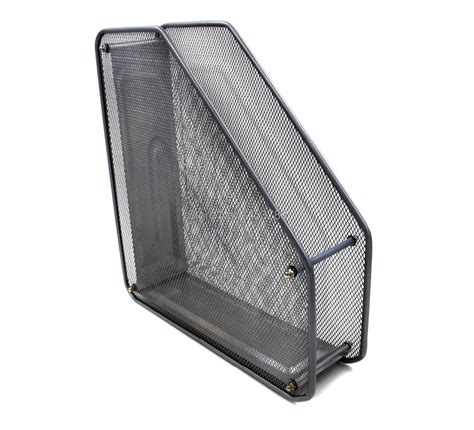 Mesh Desk Organizer Office Paper Holder Supplies with Upright Sections ...