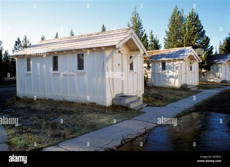 Cabins at Lake Yellowstone Yellowstone National Park United States of America America Stock ...