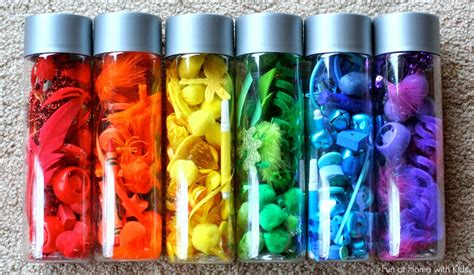 Rainbow Scavenger Hunt and Rainbow Discovery Bottles from Fun at Home with Kids Color Activities ...
