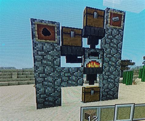 Minecraft Automatic Smelting System : 7 Steps - Instructables