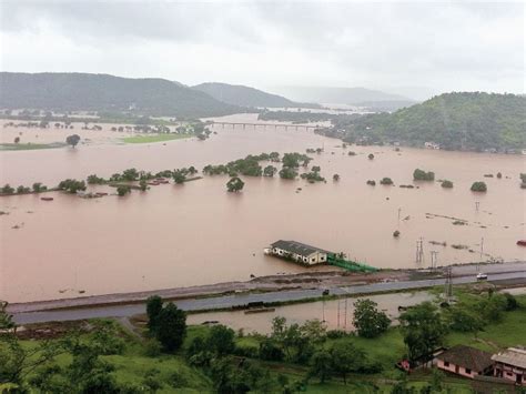 सावित्री नदीने धोक्याची पातळी ओलांडली, प्रशासनाचा सतर्कतेचा इशारा ...