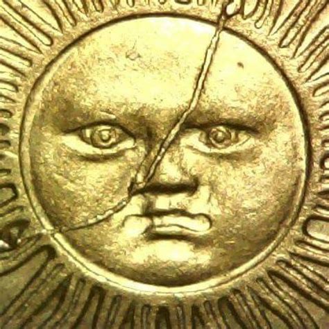 Sun in coin))) Gold And Silver Coins, Sun, Solar