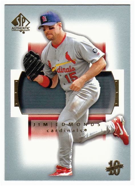 Jim Edmonds # 53 - 2003 Upper Deck SP Authentic Baseball | Jim edmonds ...