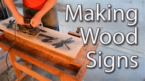 Making Wood Signs With a Router - YouTube