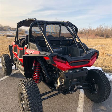 Rear Window Split Back - Polaris RZR XP Turbo S - 2/4 Door - Black ...