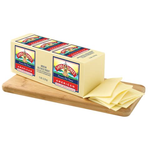 | CHEESE AMERICAN WHITE AMERICAN CHEESE LAND O LAKE per/LB