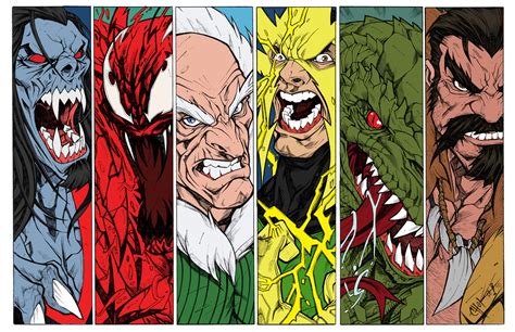 Commission pieces - Spider Villains 2 by adiowen78 on DeviantArt