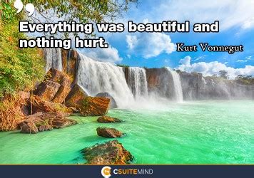 Quote : Everything was beautiful and nothing hurt.