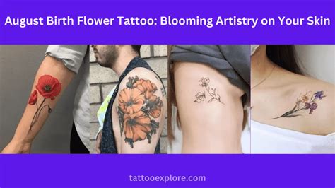 August Birth Flower Tattoo: Blooming Artistry on Your Skin