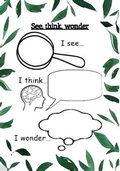 See, think, wonder worksheet - Inquiry by Ms S Primary Classroom