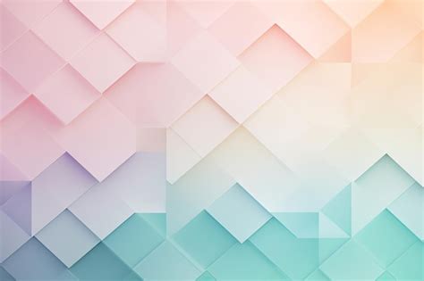 A geometric pattern with colorful pastel background | Premium AI-generated image