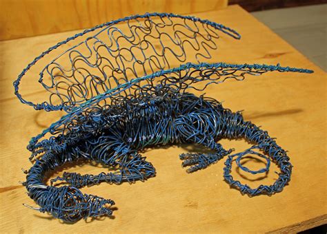 Pin by Art Gone Haywire on Dragons! | Chicken wire art, Wire sculpture, Wire art