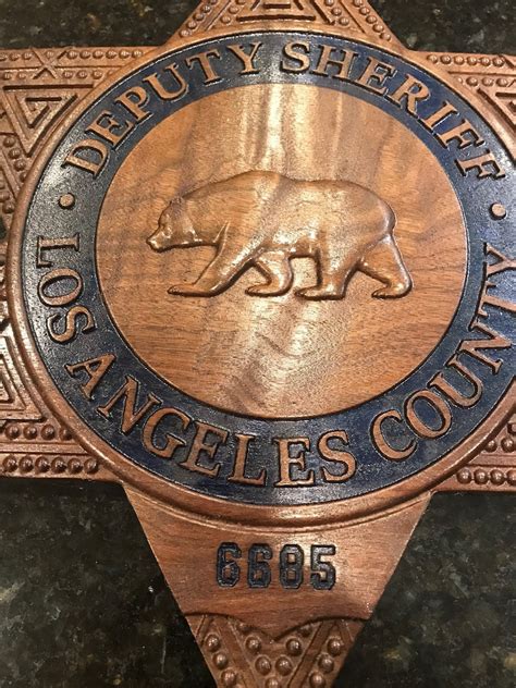 Los Angeles County Sheriff's Dept Badge | Etsy