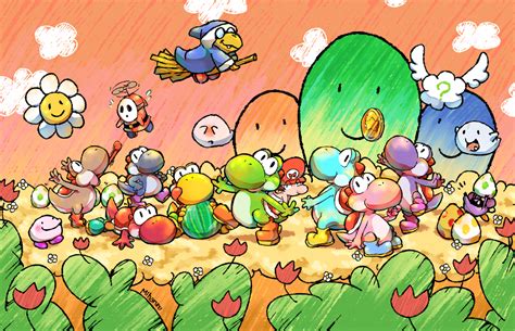 Yoshi's island by Miharuruu on DeviantArt