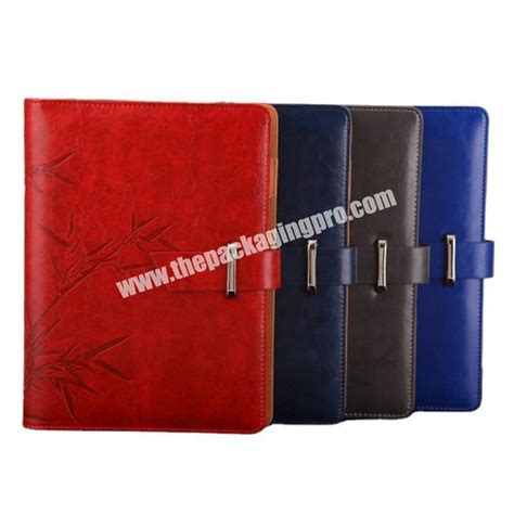 Personalized Engraved Debossed PU Leather Notebook Business Agenda Planner Academic Diary Pen ...