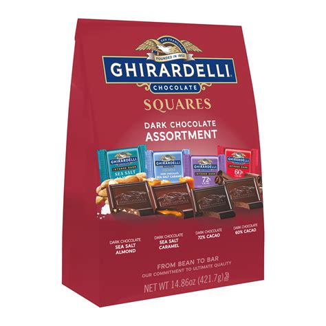 Ghirardelli Dark Chocolate Squares Premium Assortment, 14.85 OZ - CVS ...