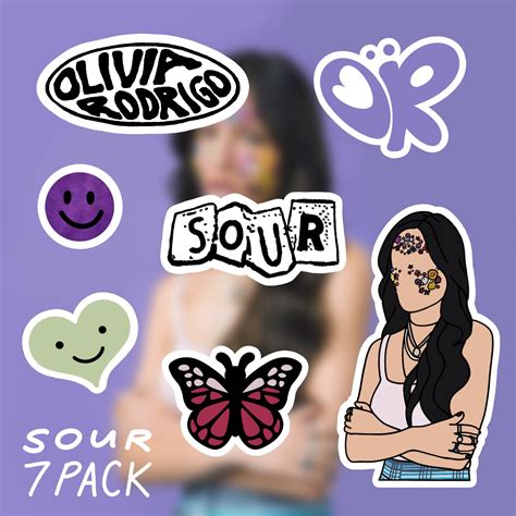 Olivia Rodrigo Sour Stickers For Sale Pegatinas Para Imprimir Gratis ...