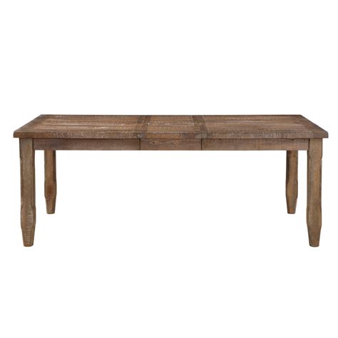 Steve Silver Riverdale RV700T Rustic Dining Table with 16-Inch Table Leaf | A1 Furniture ...