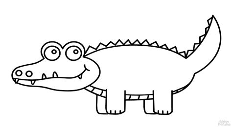 Crocodile - Rainbow Printables