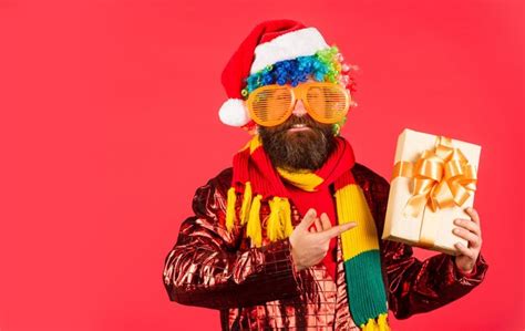 Premium Photo | Bearded man celebrate christmas christmas entertainment ideas wishing you peace ...