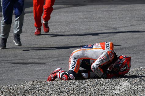 Marc Marquez, Repsol Honda Team, crash at Austrian GP High-Res ...