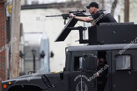 Swat Team Sniper Armored Vehicle Looks Editorial Stock Photo - Stock ...