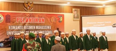 Lantik Resimen Mahasiswa; Wujudkan Sinergi UII Dalwa dengan TNI - UII DALWA