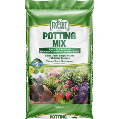 Expert Gardener, Indoor and Outdoor, Potting Soil Mix, 2 cu. ft. Bag - Walmart.com - Walmart.com