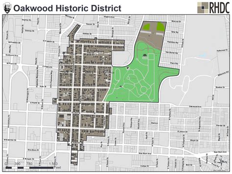 Map of Historic Oakwood — Historic Oakwood